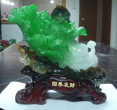 如意招財工藝品 白菜擺件中的家居美學(xué)與美好寓意